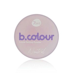 Минеральная матирующая пудра для лица 7 days b.colour , Прозрачный , 3г