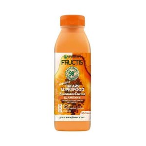 Шампунь для волос Fructis "Папайя Superfood" восстановление, для поврежденных волос 350мл