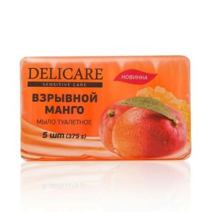 Глицериновое мыло Delicare "Взрывной манго" экопак 375г