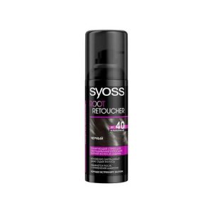 Тонирующий спрей Syoss Root Retoucher для закрашивания корней волос и седины, Черный 120мл