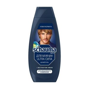 Мужской шампунь для волос Schauma "Ultra Сила" с экстрактом хмеля 360мл