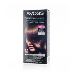 Крем - краска Syoss Color стойкая для волос 6-8 Темно-русый 50мл