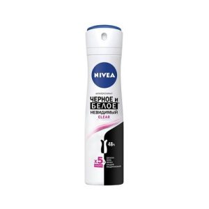 Женский дезодорант - антиперспирант Nivea Невидимая защита для черного и белого "Clear" 150мл