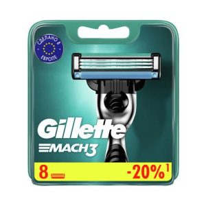 Кассеты для станка Gillette Mach 3 сменные 8шт