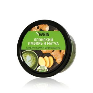 Сахарный скраб для тела WEIS "японский имбирь и матча" 280г