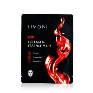 Тканевая маска для лица LIMONI Q10 Антивозрастная с коэнзимом Q10 и коллагеном 23г