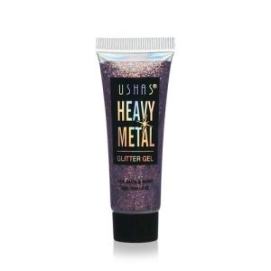 Глиттер - гель для век USHAS Heavy Metal, Бордовый, 20г