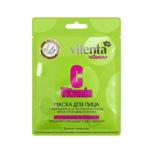 Маска Vilenta Vitamins для лица против признаков усталости "Vitamin C" для всех типов кожи 28мл