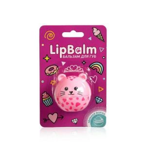 Бальзам для губ Lip Balm "Леопард" с ароматом клубники 6,5г