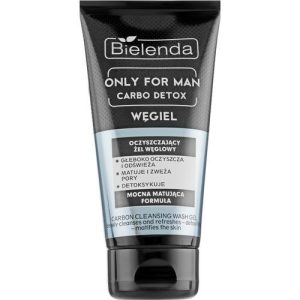 Bielenda Carbo Detox Only For Men - Очищающий гель с активированным углем, 150 г.