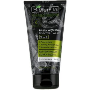 Bielenda Carbo Detox Paste - Угольная паста для умывания 3 в 1, 150 г.