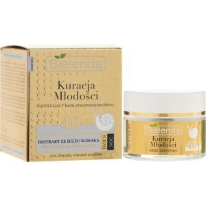 Bielenda Kuracja Mlodosci Cream 40+ - Увлажняющий крем от морщин экстрактом слизи улитки, 50 мл.