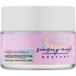 Bielenda Skin Restart Sensory Soothing & Cooling Prebiotic Mask - Успокаивающая и охлаждающая маска для лица с пребиотиками, 50 мл.