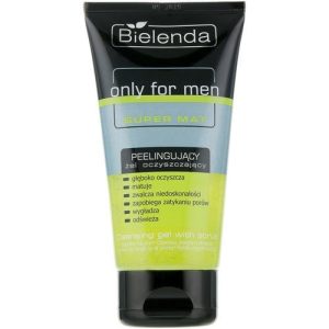 Bielenda Only For Men Super Mat Cleansing Gel With Scrub - Очищающий пилинг–гель, 150 г.