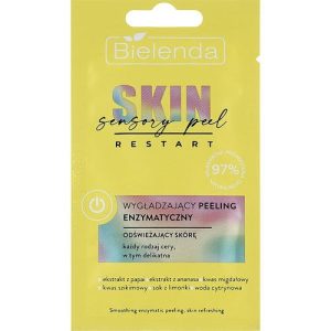 Bielenda Skin Restart Sensory Smoothing Enzyme Peeling - Разглаживающий энзимный пилинг для лица, освежающий кожу, 8 г.