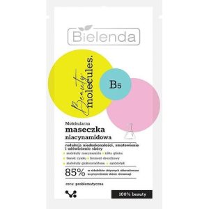 Bielenda Beauty Molecules Face Mask - Молекулярно-ниацинамидная маска для лица, 8 г.