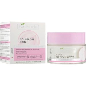 Bielenda Capillary Skin Face Cream - Крем укрепляющий и регенерирующий, ночной, 50 мл.