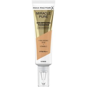 Основа тональная для лица `MAX FACTOR` MIRACLE PURE тон 50 natural rose