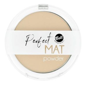 Пудра компактная для лица `BELL` PERFECT MAT POWDER тон 02 фиксирующая, матирующая