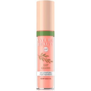 Блеск для губ `BELL` `NATURAL BEAUTY` NATURAL BEAUTY LIP GLOSS тон 02 peach gloss увлажняющий с маслом