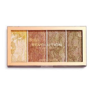 Палетка хайлайтеров для лица `REVOLUTION` VINTAGE LACE HIGHLIGHTER PALETTE