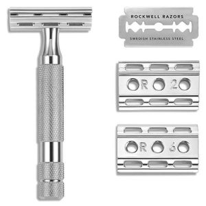 Rockwell 6C White Chrome - Т-образная бритва Белый хром