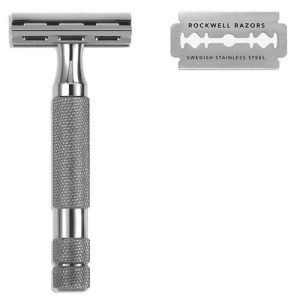 Rockwell 2C Gunmetal - Т-образная бритва Темный хром