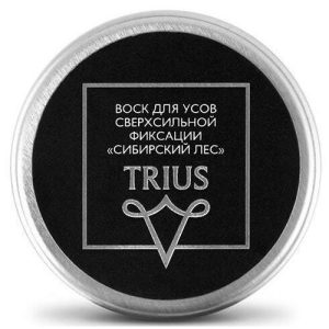 Trius Moustache Wax - Воск для усов сверхсильной фиксации Сибирский лес 15 мл