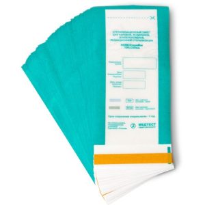 Крафт-пакет Медтест 75*150 зеленый