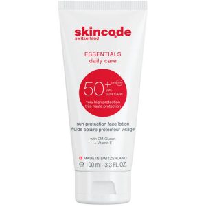 Скинкод Солнцезащитный лосьон для лица SPF 50, 100 мл (Skincode, Essentials Daily Care)