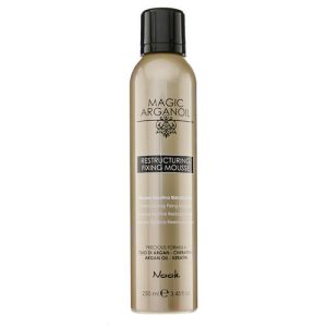 Нук Мусс для укладки волос средней фиксации Restructuring Fixing Mousse, 250 мл (Nook, Magic Arganoil)