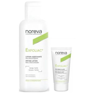 Норева Набор для ежедневного ухода: лосьон, 125 мл + ВВ крем, 30 мл (Noreva, Exfoliac)