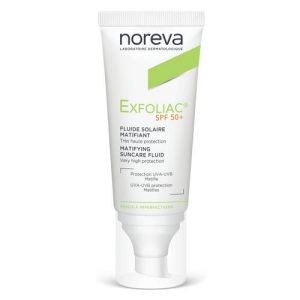 Норева Матирующая солнцезащитная эмульсия SPF 50+, 40 мл (Noreva, Exfoliac)