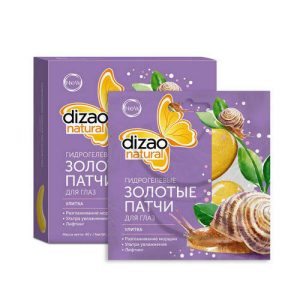 Дизао Гидрогелевые золотые патчи для глаз "Улитка" 1шт (Dizao, Патчи для глаз)