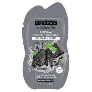 Фримен Маска-скраб с углем и черным сахаром, 15 мл (Freeman, Essentials)