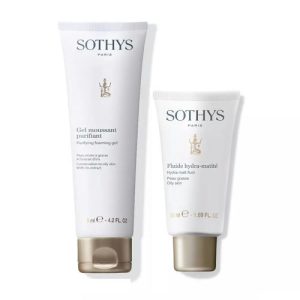 Сотис Набор для жирной кожи лица: гель-мусс 125 мл + флюид 50 мл (Sothys, Cleansers & Lotions)