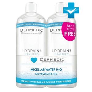 Дермедик Мицеллярная вода H2O, 500 мл х2 шт (Dermedic, Hydrain3)