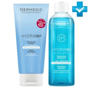 Дермедик Набор "Ежедневное очищение": гель, 200 мл + тонер, 200 мл (Dermedic, Hydrain3)