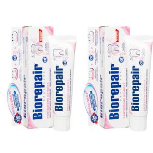 Биорепейр Набор Gum Protection Зубная паста для защиты десен 75 мл*2 штуки (Biorepair, Ежедневная забота)