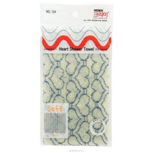 Sung bo Cleamy Clean&Beauty Мочалка для душа (28х95) Heart Shower Towel