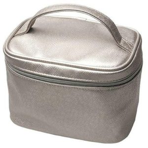 Косметичка серый металлик 19х12,5х14см
