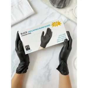 Перчатки Black VINIL/NITRILE BLEND GLOVES нитрило-виниловые (100 штук) размер XS