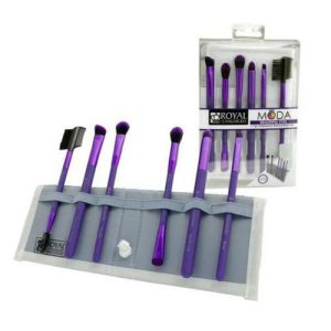 Royal&Langnickel MODA BEAUTIFUL EYES SET. Набор кистей для макияжа в чехле Красивые глаза фиолетовый