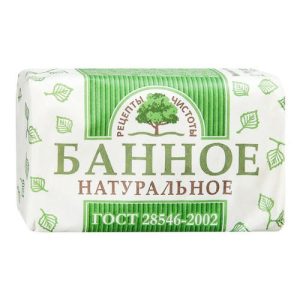 Мыло туалетное Банное, Рецепты чистоты, 180 г