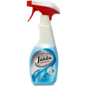 Средство для мытья стекол, пластика и зеркал Jundo Active foam с ароматом фруктов, 500 мл