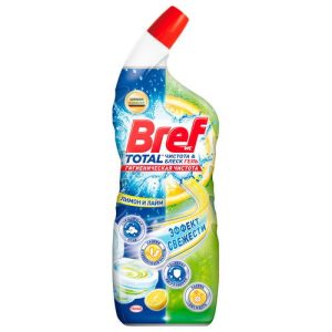 Гель для унитаза BREF чистота и блеск, лимон, 700мл