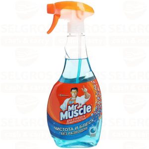 Средство для стекол SC JOHNSON MR MUSCLE триггер, со спиртом, 500мл
