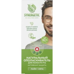 Ополаскиватель SYNERGETIC для полости рта, активная защита, 200мл