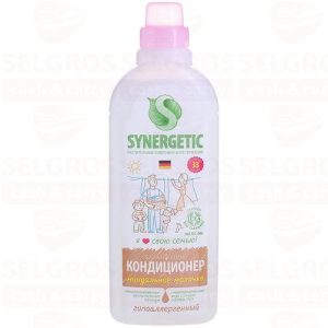 Кондиционер для белья SYNERGETIC миндальное молочко, 1л
