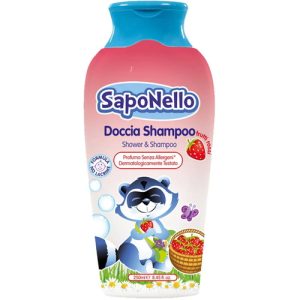Гель-шампунь 2в1 для тела и волос детский Saponello frut.ros. 250 мл